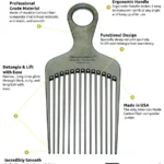 Chicago Comb Co. Model #7 Carbon Fiber