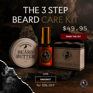 Raven beard co beard oil beard butter beard wash bundle