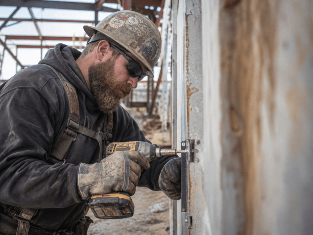 Bearded Tradesman on Job Site