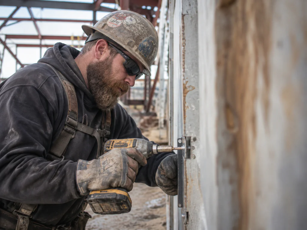 Bearded Tradesman on Job Site